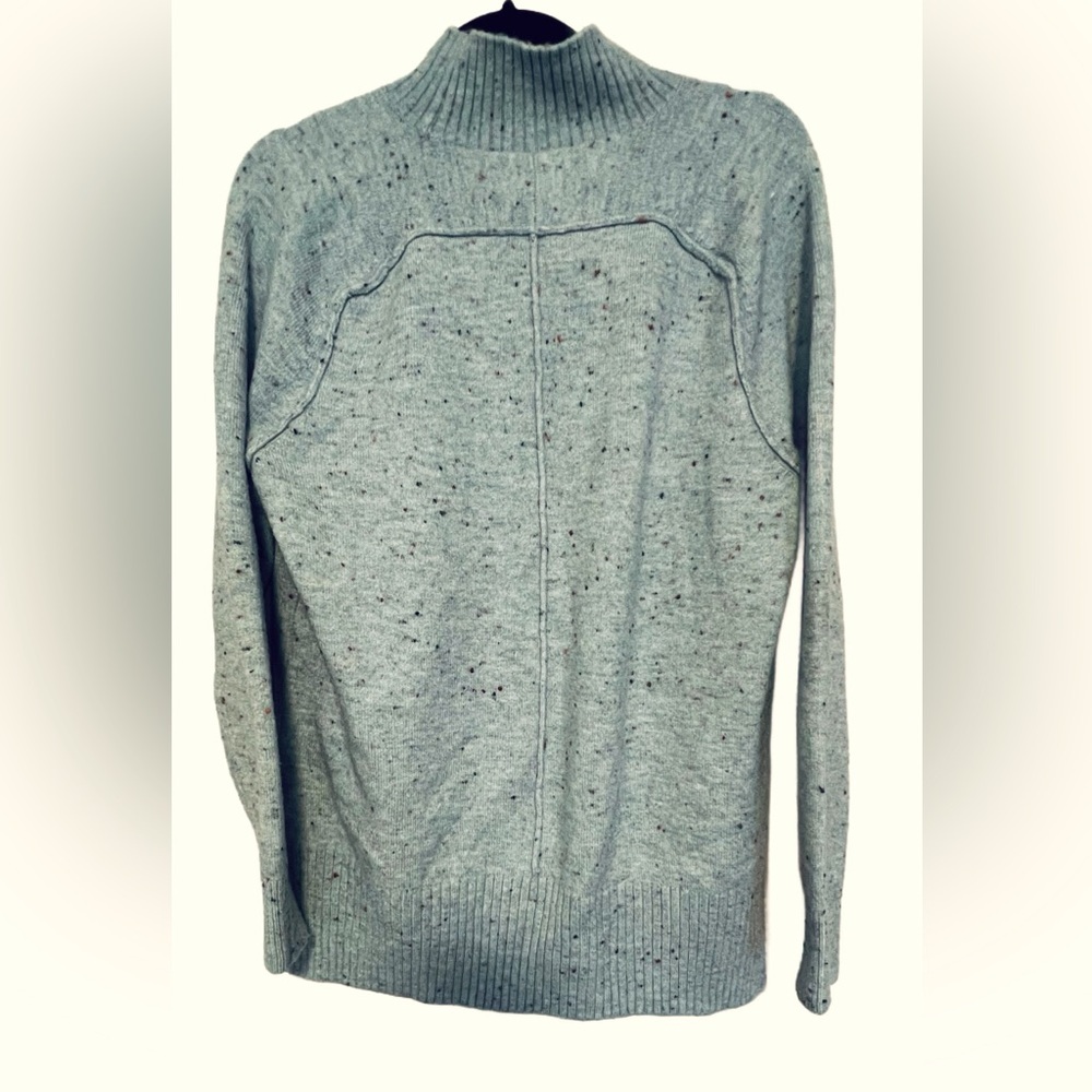 GUC Loft Flecked Mock Neck Tunic Sweater, Size M (8/10) - Picture 7 of 8